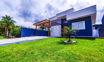 Imagem 4: Casa Nova conceito aberto 3 suítes com Piscina fino acabamento em Condomínio Fechado pront