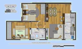 Imagem 6: Lançamento no Jaraguá.2 quartos, elevador, opção área privativa em Jaraguá - Belo Horizont