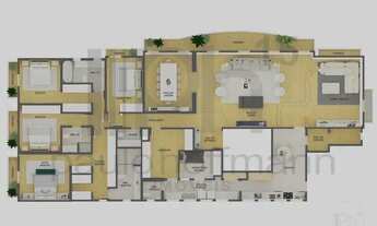 Imagem 2: Edifício com um apartamento por andar, com hall interno privativo. 336,50 m²