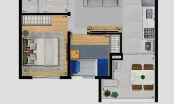Imagem 2: Apartamento para venda com 37 metros quadrados com 2 quartos em Parada Inglesa - São Paulo
