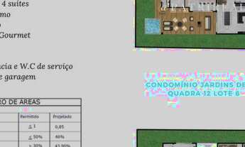 Imagem 4: Casa Duplex no condomínio fechado Jardins de Ibiza 5 suites 7 wc 6 vagas. Sup. 325 m² Euse