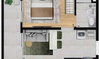 Imagem 4: Apartamento para venda com 37 metros quadrados com 2 quartos em Parada Inglesa - São Paulo