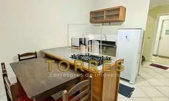 Imagem 3: Apartamento para locação anual com 1 quarto frente mar na Praia do Tombo no Guarujá - SP