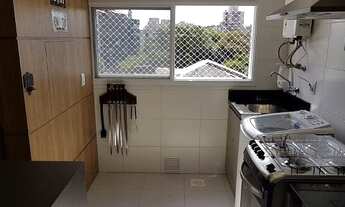 Imagem 4: Apartamento 02 quartos, sacada, living , cozinha e área de serviço e vaga coberta.Andar a