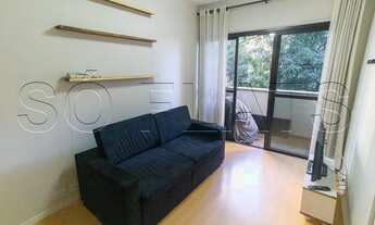 Imagem 4: Flat mobiliado ao lado do Shopping Pamplona com 1x dormitório, quarto , sala, cozinha e va