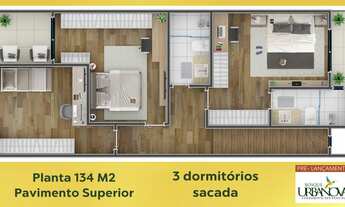 Imagem 7: Casa de condomínio sobrado 134 metros quadrados 3 quartos 01 suíte qualidade de vida segur