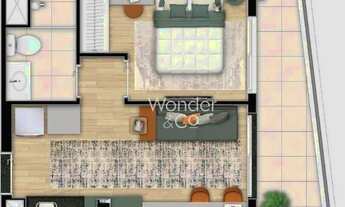 Imagem: Apartamento com 1 dormitório, 33 m²