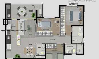 Imagem 4: Apartamento para Venda em Presidente Prudente, Edifício LIV, 3 dormitórios, 1 suíte, 3 ban