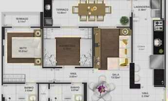 Imagem: APARTAMENTO COM 76 m² - TUPI - PRAIA GRANDE