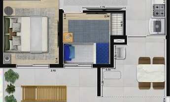 Imagem 6: Apartamento para venda com 37 metros quadrados com 2 quartos em Parada Inglesa - São Paulo