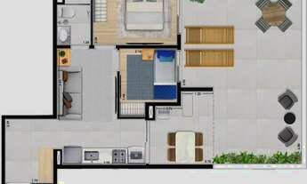 Imagem 7: Apartamento para venda com 37 metros quadrados com 2 quartos em Parada Inglesa - São Paulo