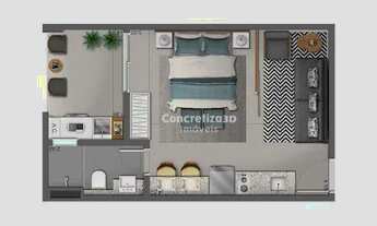 Imagem 2: Apartamento com 1 dormitório à venda, 32 m² por R$ 319.800,00 - Residencial My Studium - I