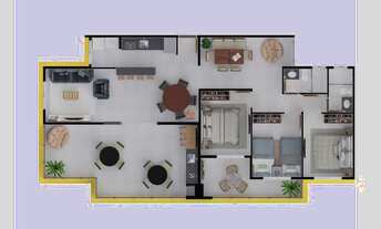 Imagem 6: Oportunidade Cobertura 3 dorms, 2 vagas, armário naútico e varanda gourmet em Praia Grande