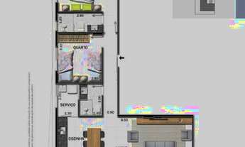 Imagem 4: Apartamento com 2 dormitórios à venda, 73 m² por R$ 420.000,00 - São Mateus - Juiz de Fora
