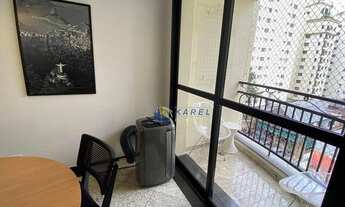 Imagem 3: APTO MOBILIADO para LOCAÇÃO no CAMPO BELO com Uma Suíte, Varanda, Sala Ampliada, 1 Vaga, 4