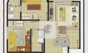 Imagem 4: Apartamento com 2 dormitórios para alugar, 54 m² por R$ 1.500,00/mês - Cidade Alta - Natal