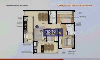 Imagem 6: Apto 63m² com 3 Quartos sendo 1 suíte, 1 Wc por R$ 790.000