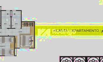 Imagem 3: Quinta dos Camarás - Apartamento com 2 dormitórios à venda, 42 m² por R$ 168.000 - Alberto