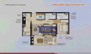 Imagem 5: Apto 63m² com 3 Quartos sendo 1 suíte, 1 Wc por R$ 790.000