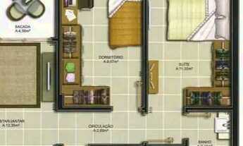 Imagem 7: Apartamento á venda possui 52 metros quadrados com 2 quartos em Balneário Rincão - Içara