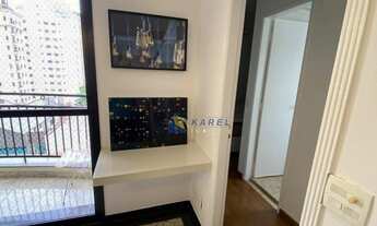 Imagem 5: APTO MOBILIADO para LOCAÇÃO no CAMPO BELO com Uma Suíte, Varanda, Sala Ampliada, 1 Vaga, 4