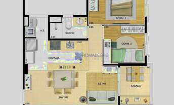 Imagem 3: Apartamento com 2 dormitórios à venda, 56 m² por R$ 341.000 - Sapopemba - São Paulo/SP