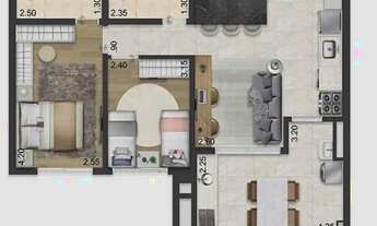 Imagem 2: Apartamento para venda possui 69 m² quadrados com 2 dormitórios em Vila Clementino - São P