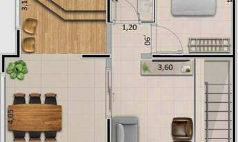 Imagem 3: Apartamento Duplex com 3 dormitórios à venda, 100 m² por R$ 510.000,00 - Jardim das Indúst