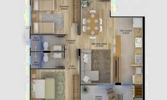 Imagem 3: 2 Dormitórios no Tabuleiro