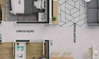 Imagem 3: Apartamento com 2 dormitórios à venda, 71 m² por R$ 461.357,85 - Concetto Campolim - Soroc