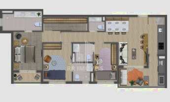 Imagem 5: RRCOD4704 Apartamento 63m² CONDOMÍNIO ARUANÃ 601 - OPORTUNIDADE - 2 Suítes 1 Vaga - Baruer