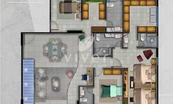 Imagem 7: Apartamento com 3 dormitórios à venda, 142 m² por R$ 883.664,00 - Lagoa Nova - Natal/RN