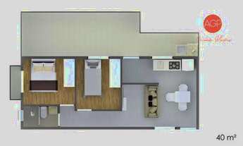 Imagem 2: Apartamento com 2 dormitórios, 32 m² - venda por R$ 265.000,00 ou aluguel por R$ 2.200,00