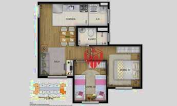 Imagem 7: Apartamento com 2 dormitórios à venda, 50 m² por R$ 300.000 - Sacomã - São Paulo/SP