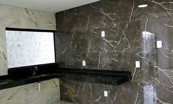 Imagem 2: Casa à venda com área de Churraqueira, três quartos, um suíte, toda no porcelanato, São L