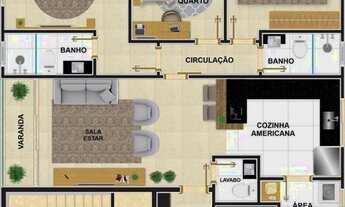 Imagem 7: Apartamento com 3 dormitórios à venda, 85 m² por R$ 709.904,00 - Caiçaras - Belo Horizonte