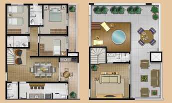 Imagem 6: Cobertura Duplex - 2 dormts sendo 1 suíte - 3 Vagas - Depósito e Lazer