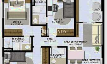 Imagem 4: 3 quartos com 3 suítes na quadra do Mar de Itapuã