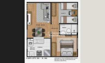 Imagem 2: Apartamento com 2 dormitórios à venda, 38 m² - Vila Nova Aliança - Jacareí/SP