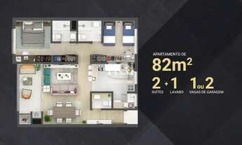 Imagem 8: Apartamento para Venda - 82m², 2 dormitórios, sendo 2 suites, 1 vaga - São João