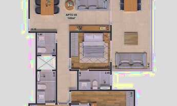 Imagem 6: Apartamento com 3 dormitórios à venda, 138 m² por R$ 636.400,75 - Indaiá - Caraguatatuba/S