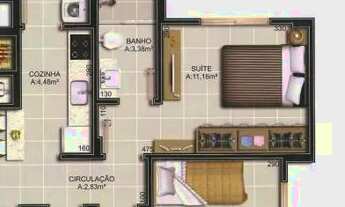 Imagem 6: Apartamento á venda possui 52 metros quadrados com 2 quartos em Balneário Rincão - Içara