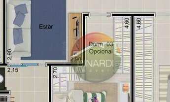 Imagem 2: Apartamento à venda, 107 m² por R$ 524.000,00 - Jardim Paulista - Ribeirão Preto/SP