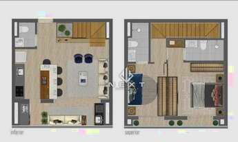 Imagem 2: Apartamento Duplex com 2 suítes à venda, 75 m² por R$ 750.000 - EDIFICIO ARUANÃ 601 - Baru