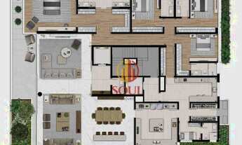 Imagem 4: Apartamento com 4 dormitórios à venda, 414 m² por R$ 10.250.604,00 - Batel - Curitiba/PR