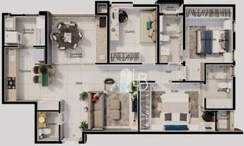 Imagem 3: Apartamento com 3 quartos sendo 1 suíte à venda, 97 m² por R$ 658.000 - Jardim Finotti - U