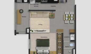 Imagem 4: Apartamento à venda, 46 m² por R$ 291.200,00 - Condomínio Vale Verde - Sorocaba/SP