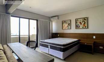 Imagem 2: Flat com 1 dormitório para alugar, 54 m² por R$ 5.000,00/mês - Alphaville Industrial - Bar