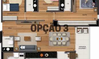 Imagem 4: Apartamento com 3 dormitórios à venda, 124 m² por R$ 900.000,00 - Neva - Cascavel/PR