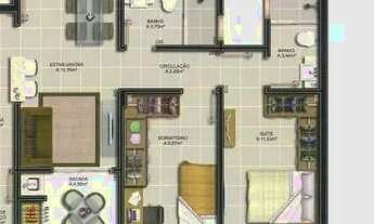 Imagem 3: Apartamento á venda possui 52 metros quadrados com 2 quartos em Balneário Rincão - Içara